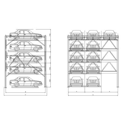 China Manufacturer Wholesale Good Quality 11 Cylinder Car Auto Parking Auto Parking Lift for sale