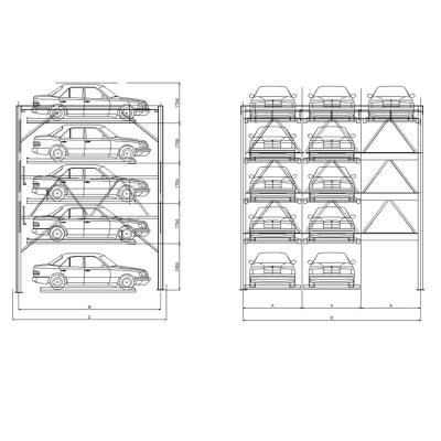 China High Quality Anti-corrosion Hydraulic Auto Parking Garage Car Parking Home Lift Nice For Mall for sale