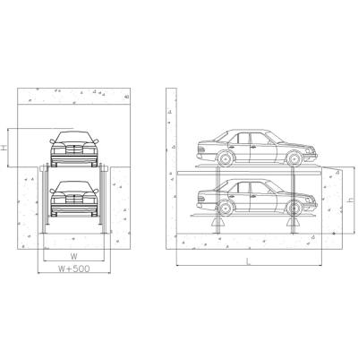 China Durable Factory Wholesale Price Automated Portable Car Garage Multi Parking System for sale