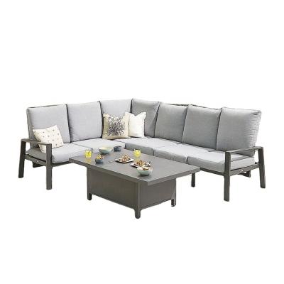 China Modern Factory Wholesale Modern Aluminum Outdoor Sofa Set Customized Patio Rustproof Furniture for sale