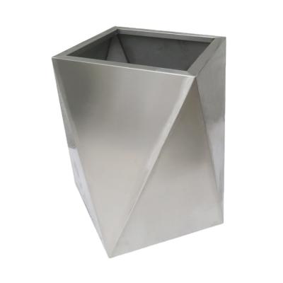 China Factory outlet modern design outdoor street garden stand stainless steel plant pots wholesale for sale