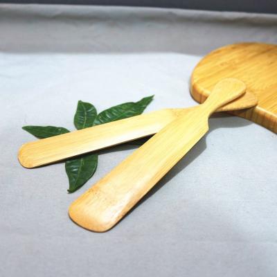 China Sustainable Custom Made Eco-Friendly Natural Multifunction Bakery Kicthen Bamboo Cakes Butter Cream Spatula for sale