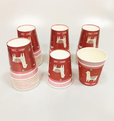 China 2021 Eco-friendly Hot Selling Wholesale Custom Party Set Happy Valentine's Day Paper Cup Wedding Decoration for sale