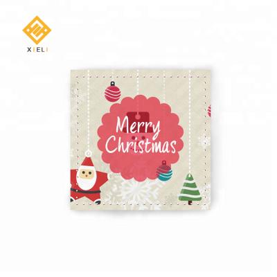 China 2021 Hot Selling Eco - Friendly Party Decoration Customized Napkins For Christmas Paper Napkin for sale