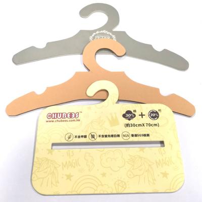 China Recyclable High Quality Kraft Paper Hanger With Logo Printing for sale