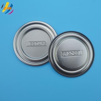 China New 300# 73mm Tinplate Penny Lever Non Refillable Lid With Foil Coating for sale