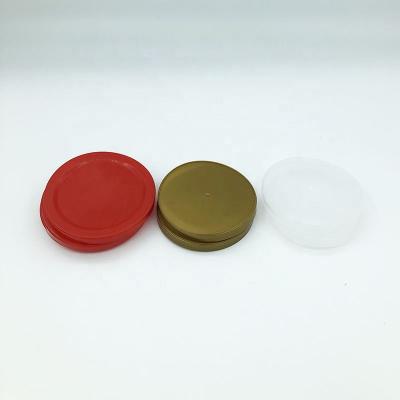 China Child Safe Plastic Lid Manufacturer Standard Sizes Plastic Cap Ends Tin Container Cover for sale