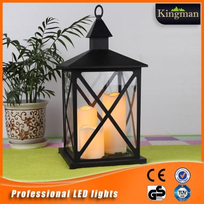 China Glass Led Candle Garden Light Solar Lantern Led Candle Lamp For Outdoor Lamp Garden Yard Lighting for sale