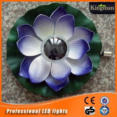 China Wholesale Glass Color Changing Solar Led Floating Night Light Swimming Pool Lotus Light for sale