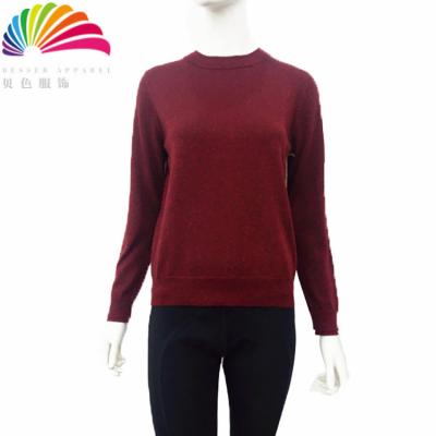 China Anti-Shrink Top Selling Custom Ladies Wool Women's Long Sleeve Crop Women Sweater for sale