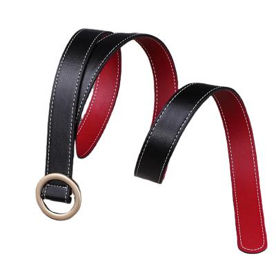 China 2020 High Quality Fashion Casual Women's Belt Simple Lady Leather Belt Simple Alloy Buckle Genuine Leather Belt for sale