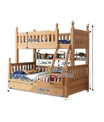 China High Quality Cheap Modern Twin Kids Twin Bed Solid Wood Bunk Kids Beds For Sale for sale