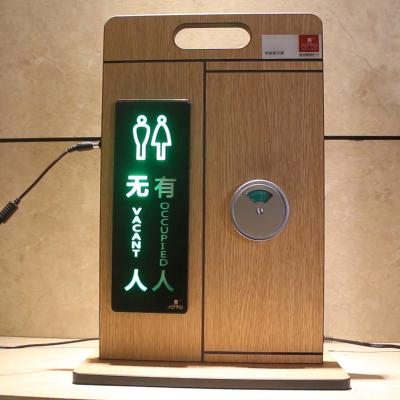 China Convenient and Quick to Install AOGAO Light Indicator System LED Door Lock for Shopping Mall Toilet Partition for sale