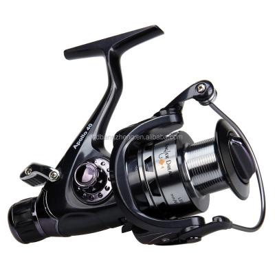 China CNC Machined 22LB Aluminum Max Drag 9+1BB 2 Spool Front Drag Rear Drag Spinning Fishing Reel Carp Bait Runner Fishing Reel for sale