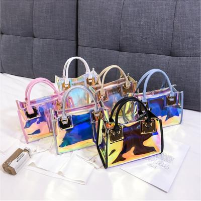 China Korean Fashion Hologram PVC Handbag Laser Shoulder Bag Wholesale for sale