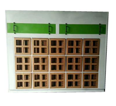 China Paper Cardboard Dry Filter / Open Face Spray Paint Booth For Small Parts Painting Manufacturer CE 2510*2800*2110 mm for sale