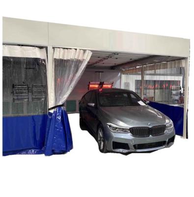 China Dustless Auto Prep Station Car Downdraft Maintenance Prep Bay 6900*3900*2700 mm for sale