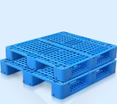 China Warehouse Pallet Heavy Duty HDPE Four Way Stretching Heavy Duty HDPE Single Faced Plastic Euro Entry Pallet Cheap Price for sale