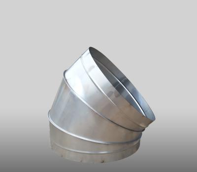 China Industrial 45 Degre Elbow Galvanized Steel Tdf Tdc Ventilation HVAC Air Condition Duct for sale