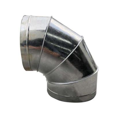 China Industrial 90 Degre Elbow Galvanized Steel Tdf Tdc Ventilation HVAC Air Condition Duct for sale