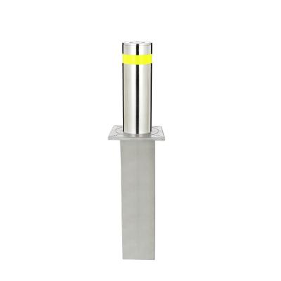 China Garage Factory Customize Parking Bollards 304 Stainless Steel Manual Simple And Durable Manual Lifting Bollard for sale