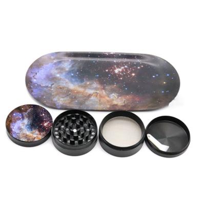 China Hot Selling Tray Grinder Smoking Set Bling Smoking Holder Rolling Metal Women Hookah Mouthpiece Accessories DIY for sale