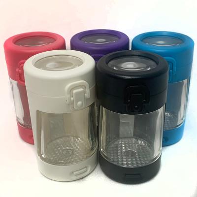 China Wholesale Multifunctional MINI Stash Jars Stocked With Led Storage Light Plastic Bottles And Led Jars Hide Jar for sale