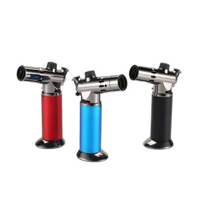 China Chef Professional Refillable Butane Kitchen Cigarette Lighter Safety Gas Culinary Blowtorch for sale