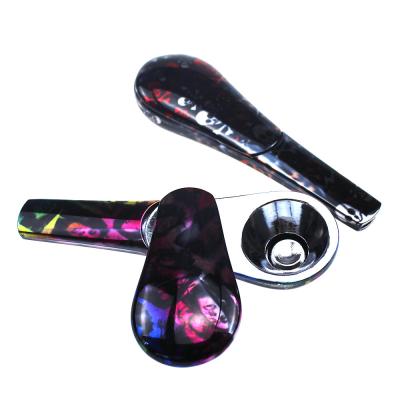 China Fanshion New Novelty Modern Design Camouflage Metal Aluminum Alloy Metal Spoon Tobacco Smoking Pipe Portable Pipe for sale