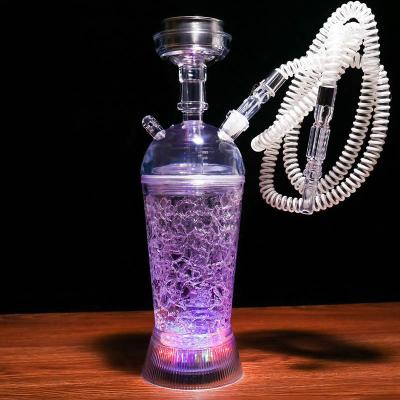 China Eco-friendly remote control submersible shisha hookah base light hookah hokka round shape RGB RGB hooker for sale