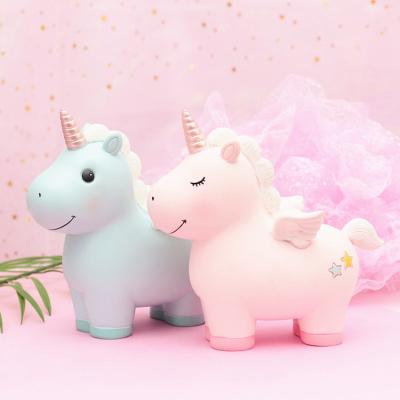 China Europe Fairy Unicorn Money Saving Box Birthday Gifts For Kids Holiday Home Decoration for sale