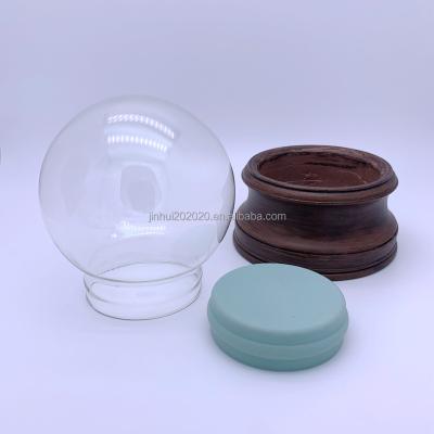 China Worldwide Newly Launched Product Custom Logo Accept Glass Ball Rubber Snowball Base for sale