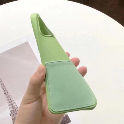 China Anti-drop Card Holder Phone Case For iPhone 12 pro Max Mini SE2 11 XS X XR 6 7 8 plus Soft Wallet TPU Shockproof Back Cover for sale