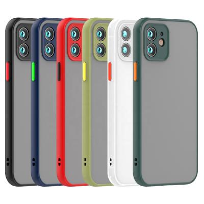 China Shockproof Drop Proof Cell Phone Case For Apple Iphone 12 13 TPU+PC Moblie Accessories For Iphone 11 Pro Phone Cover for sale