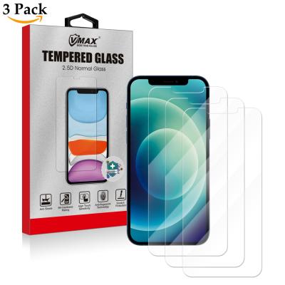 China iPhone 11 12 3 Pro 6.1 inch Mobile Phone Screen Glass Protector Package Tempered Glass 2.5D Edge Anti Scratch for sale