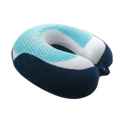 China Nap High Quality Memory Foam U Shape Neck Cushion PORTABLE Soft Comfortable Office Car Pillow Cooling Mat For Summer for sale