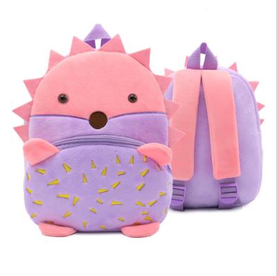 China Lovely Plush Doll OEM ODM Gifts Toys Cute Stuffed Kid Plush Backpack Short Soft Plush Animal Custom Bag for sale