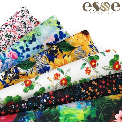 China Other ESSE TEXTILE T/SP digital printing floral scuba fabric telas knitted for jacket for sale