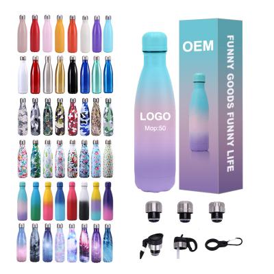 China Sustainable Stainless Steel Vacuum Insulated Water Bottle , Vacuum Bottle Thermo Water Bottles Stainless Steel for sale