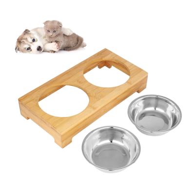 China Stainless Steel Pet Bowl Portable Dogs Cats Feeder Bowls Large Small Non Slip Dog Feeding Bowl for sale