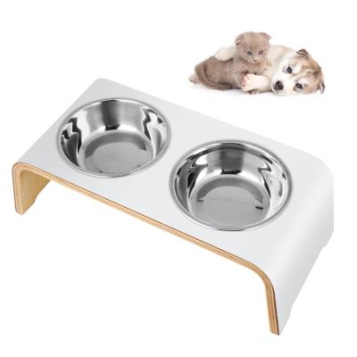 China Portable Stainless Steel Cats Dogs Bowl Portable Pet Milk Drink Large Small Rolls Non Slip Cat Food Bowl for sale