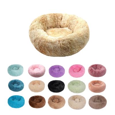 China Wholesale Soft Breathable Soft Warm Washable Plush Bed Washable Soft Plush Faux Fur Pet Bed Cozy Pet for sale