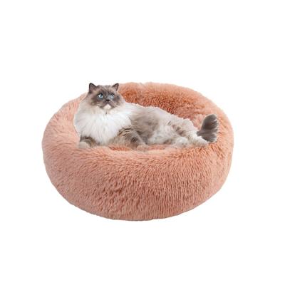 China Breathable Luxury Comfortable Fluffy Large Dog Bed Washable Custom Around Dog Bed Pet Products Wholesale Plush Pet Beds for sale