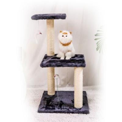 China Sustainable Cat Tree Stand House Furniture Kittens Activity Tower With Scratching Posts Kitty Pet Play House for sale