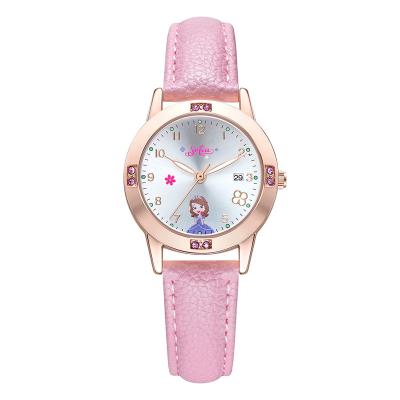 China Sophia Princess Fashion Calendar Student Girl's Day/Date Waterproof Quartz Watch for sale