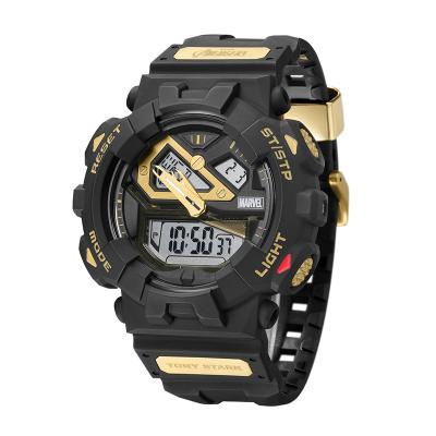 China Luminous Outdoor Waterproof Mens Sports Fashionable Digital Watch Automatic Cool Date Double Dial Display for sale