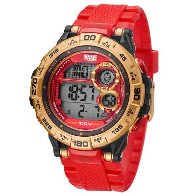 China Chronograph MARVEL Spiderman Men's Outdoor Sports 100m Digital Waterproof Trend Personalized Watch for sale