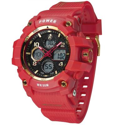 China Waterproof Chronograph MARVEL Watch Dual Display Ladies Sports Fashion Personality Electronic Watch for sale