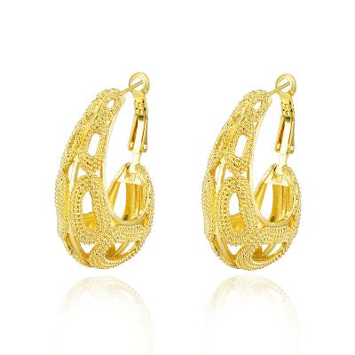 China FASHIONABLE high quality cc pearl drop earrings women gold plating earrings 24k jewelry weddings from Lucxury factory price for sale