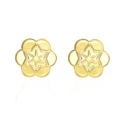 China Hot Selling High Quality TRENDY INS Fashion 24k Gold Plated Sunflower Shape Wedding Earrings for sale